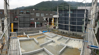 osaka house layout scaffolding