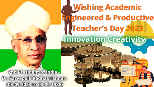 Wishing Academic Engineered & Productive Teacher's Day 2023