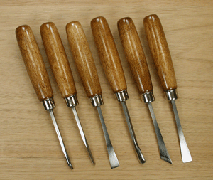 types of wood carving tools