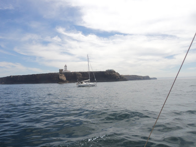 Entering the port of Peniche