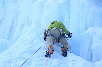 Cascade de Glace LA STASSAZ Megève Manu RUIZ