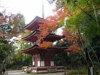 東の本尊・薬師仏を祀る三重塔