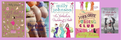 portadas del libro chicklit El club del púdin, de Milly Johnson