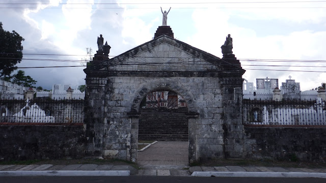 entrance façade of old Campo Santo De San Joaquin