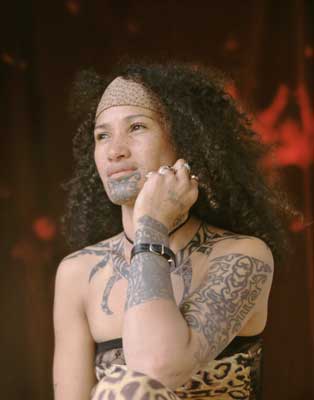 Example of Moko tattoo