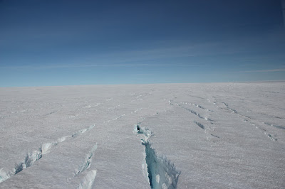  Equipe de Notícias da Ciência da Terra da NASA  Rachaduras na Folha de Gelo da Groenlândia deixam um dos seus aqüíferos escorrer para o oceano, descobre a nova pesquisa da NASA. Os aqüíferos, descobertos recentemente, são incomuns porque prendem grandes quantidades de água líquida dentro da camada de gelo. Até agora, os cientistas não sabiam o que acontecia com a água armazenada neste reservatório - a descoberta ajudará a ajustar os modelos de computador da contribuição da Groenlândia para o aumento do nível do mar. "Este papel ilumina o destino da água do aqüífero", disse Kristin Poinar, principal autor do estudo e um pós-doutorado no Goddard Space Flight Center da NASA em Greenbelt, Maryland. "Antes, não sabíamos se a água congelou dentro da camada de gelo ou ressurgiu na superfície do gelo. Em qualquer um desses cenários, a água de fusão não contribuiria para o aumento do nível do mar. "  Nova pesquisa da NASA descobriu que as grandes fendas no Glaciar Greenlands Helheim fornecem água do aqüífero com uma fuga clara para o oceano. Crédito: NASA / Goddard / Kathryn Mersmann. Este vídeo é de domínio público e pode ser baixado do Scientific Visualization Studio .  Agora, usando um novo modelo de computador que testa se certas fendas derretidas podem quebrar até a base da camada de gelo, Poinar e seus colegas mostraram que a água de fusão chega ao oceano.  A Groenlândia contribui com a água para o mar principalmente através do derretimento da superfície e do fluxo de gelo. Estudos têm mostrado que o derretimento superficial tem aumentado nas últimas décadas. No oeste da Groenlândia, formam-se tantas formas de superfície que cria uma rede de rios e lagos, que drenam através do gelo até o substrato subterrâneo, de onde a água flui para o oceano.   Uma vista do campo do crevasse a jusante da seção do aqüífero do firn que Kristin Poinar estudou. A água não é visível nas fendas, porque a água de derretimento não entra nelas até cerca de 40 pés abaixo da superfície, onde reside o primeiro aqüífero. Crédito: Clement Miège, Universidade de Utah. Mas o sudeste da Gronelândia é muito diferente - lagos e rios não se formam, embora o gelo se derreta. Em vez disso, vastos reservatórios de água ficam presos dentro da primeira camada (uma faixa de neve compactada). Em 2011, os cientistas descobriram esses aqüíferos em torno de 40 pés (12 metros) sob a superfície do gelo. Os pesquisadores calcularam que esses aqüíferos cobrem aproximadamente 8.455 milhas quadradas (21.900 quilômetros quadrados) de Groenlândia e possuem um volume de água do tamanho de um lago Tahoe. O aqüífero permanece líquido durante todo o ano porque a queda de neve pesada da região cria um cobertor grosso que isola o aqüífero das temperaturas do ar de congelação acima.  "Esses aqüíferos são os análogos à água superficial que podemos ver no oeste da Groenlândia", disse Poinar. "O Sudeste da Groenlândia está perpetuamente coberto de neve e quase não tem gelo, então no verão a água não se acumula como no gelo nu na Groenlândia ocidental, formando lagos e rios; Em vez disso, ela percola para baixo e desaparece em lugares onde não podemos vê-lo. "   Poinar estudou um segmento do aqüífero localizado na região de Helheim Glacier, no sudeste da Groenlândia, onde as medições do radar de penetração no solo coletadas pela Operação IceBridge, levantamento aéreo da NASA sobre as mudanças no gelo polar, mostraram que uma seção de 2 milhas do aqüífero havia drenado Um grande volume de água entre a primavera de 2012 ea primavera de 2013.   A geleira de Helheim no sudeste de Greenland é visível durante um vôo da operação IceBridge setembro em 11, 2016. Crédito: NASA / John Sonntag. Diretamente a jusante desta seção do aquífero, os pesquisadores identificaram um campo de fendas (rachaduras no gelo); Devido à gravidade, eles pensavam, a água do aqüífero deveria fluir nessas aberturas. Para descobrir se a água refroze dentro das fendas ou se fracturou todo o caminho até a rocha, Poinar construiu um modelo computadorizado de como a água do primeiro aquífero se alarga, aprofunda e recongestiona dentro das rachaduras. O modelo demonstrou que a água faz as fendas crack mais rápido do que a água pode recongelar, permitindo assim que a água de fusão para atingir a base em questão de semanas a meses.  "Há um limite para a quantidade de água que as fendas podem suportar; Uma vez que alcançam esse limite, eles se fracturam à base da camada de gelo e entregam aquela água para a cama, de onde ela pode viajar relativamente rapidamente para o oceano ", disse Poinar. "Descobrimos que o volume de água derretida drenada através deste sistema de campo aquifer-crevasse é comparável ao que vem de um lago supraglacial da Groenlândia ocidental ou sistema de rio".  Poinar disse que, embora seu estudo esteja focado em uma seção específica do aqüífero, existem outras áreas no sudeste da Groenlândia que são susceptíveis de hospedar combinações semelhantes de aquíferos firn e campos de crevasse próximos. Ela disse que seu trabalho futuro se concentrará em como este sistema de drenagem recém-descoberto se integra sobre toda a camada de gelo da Groenlândia e também na medição de como a água drenada do aqüífero lubrifica a rocha e impacta o fluxo da camada de gelo.   "O achado de Kristin é um componente chave na compreensão da importância do primeiro sistema aquífero", disse Rick Forster, um glaciologista da Universidade de Utah que fazia parte da equipe de campo que descobriu o aqüífero em 2011. "Seu modelo mostra que a água é Chegando à cama, e isso acrescenta um nível completamente diferente de significado ao modo como esse armazenamento de água pode afetar as mudanças no aumento do nível do mar no futuro ".  Fonte: Www.nasa.gov/earth