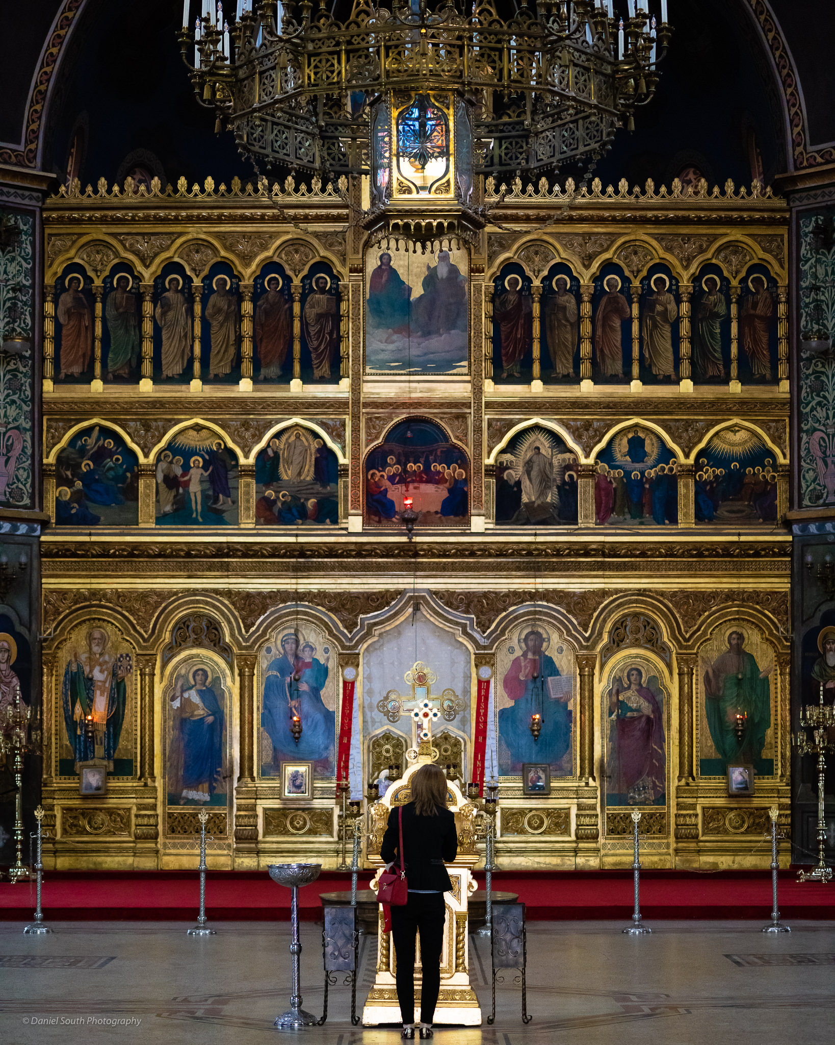 a photo of the holy trinity romanian orthodox cathedral at sibiu