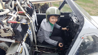 Dan Jon in a de Havilland Vampire