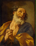 Repentance of St Peter by Guido Reni - Christianity, Religious Paintings from Hermitage Museum