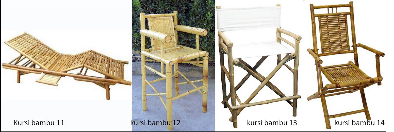 Taman Bambu  Nusantara Aneka Model Furnitur dari Bambu 