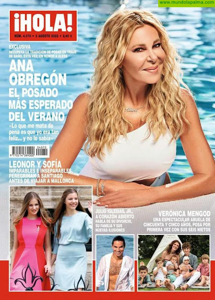 Sodepal protagoniza a través de Isla Bonita Moda el posado del verano de Ana Obregón con moda de baño sostenible de la firma palmera Serra