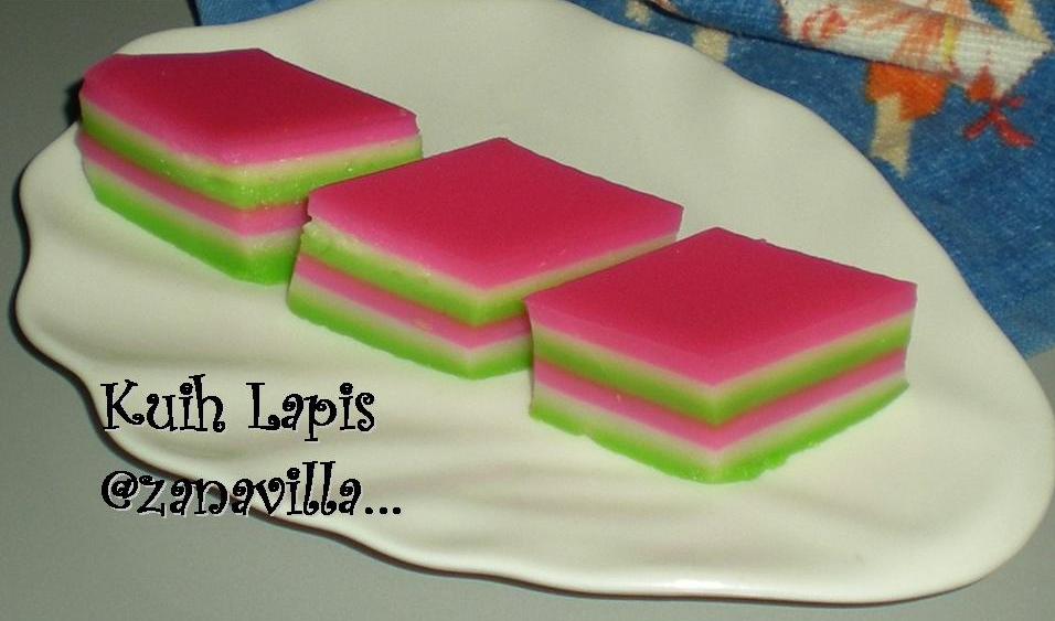 ZaNa's Villa: Kuih Lapis ~ Resepi Kak Fida