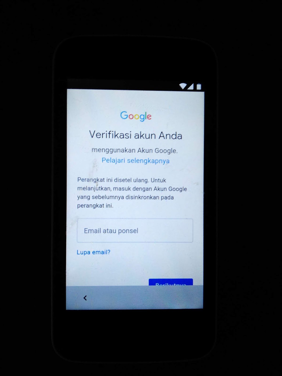 FRP Google Account Advan M4