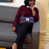 Karen Igho steps out looking stylish for a BBC interview