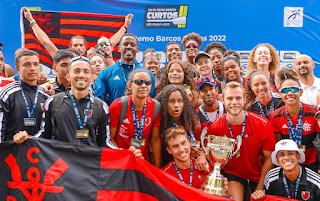 Flamengo Pentacampeão Brasileiro de Barcos Curtos de Remo de 2022