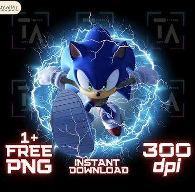 Sonic The Hedgehog PNG Cricut