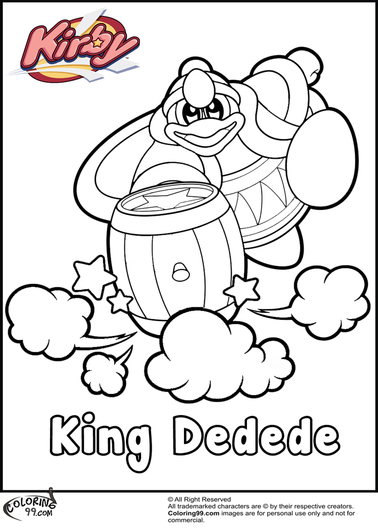 kirby coloring pages minister coloring Squirtle Coloring Pages King Dedede Super Smash Bros