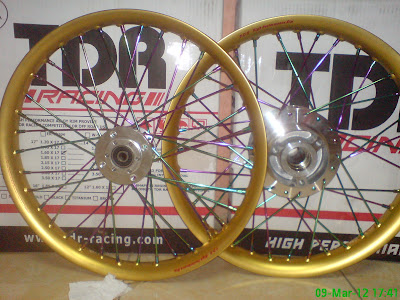 Velg TDR Gold Ruji pelangi Tromol trusty untuk Satria FU 