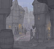 Here's how that medieval street scene is developing. (medievalbackstreets added figures to post)