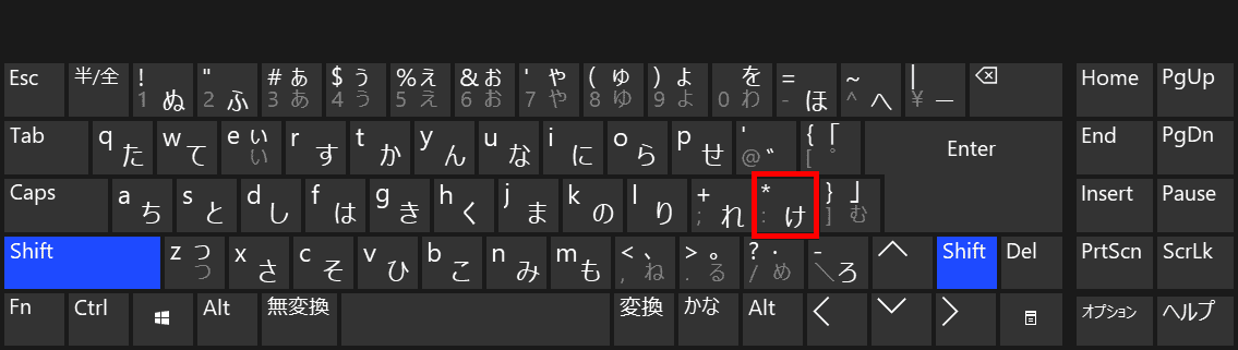 キーボード画像あり 記号の入力方法と配列 Html初めての人向け 初心者が書き残すbloggerカスタマイズ