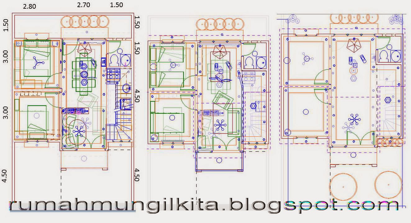 Renovasi Rumah Tipe 45 Tanah 84m2 2 Lantai 4 Kamar Tidur 2 Kamar