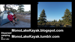 Dispersed camping by Mono Lake