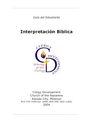 Iglesia Del Nazareno-Interpretación Bíblica-Guía Del Estudiante-