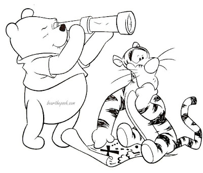 Disney Coloring Pages,pooh,tiger