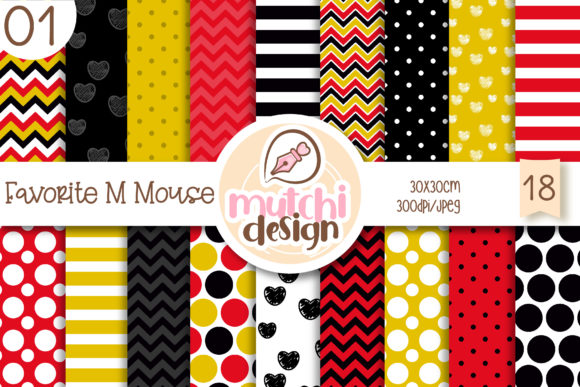 Favorite M Mouse 01 Digital Papers