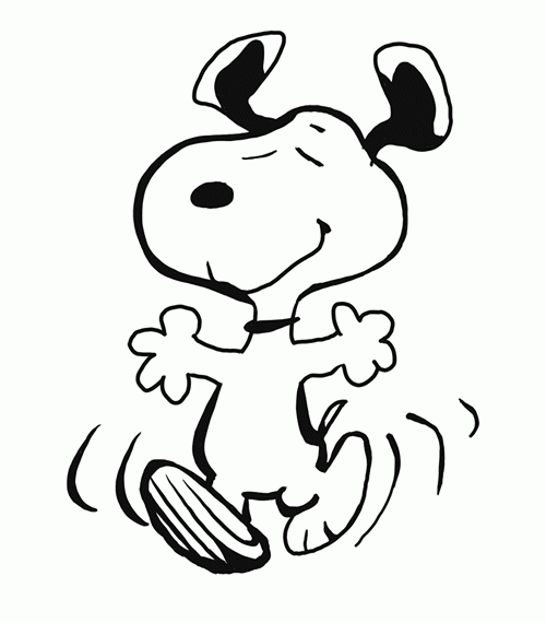 Snoopy Coloring Pages Team colors