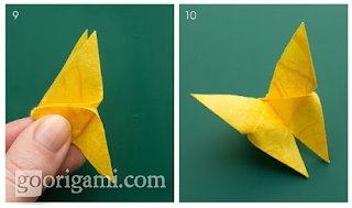 cara membuat origami kupu kupu yang mudah