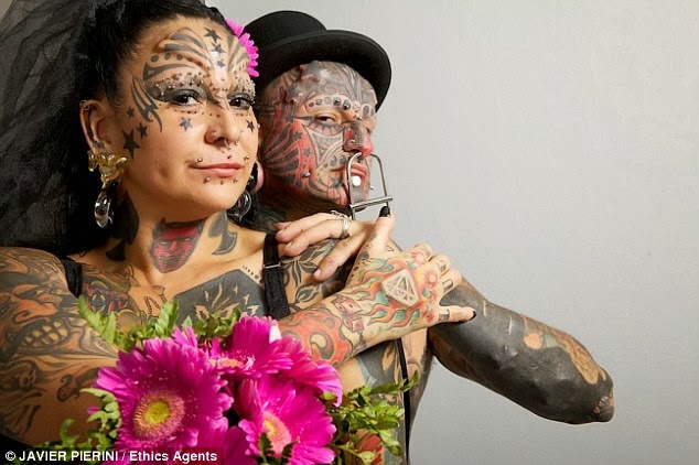 Most tattooed Argentinian couple in the world - most inked lovebirds