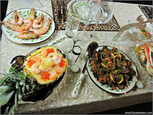 Mesa de la Cena de Noche Buena y Navidad 2016 en Boston