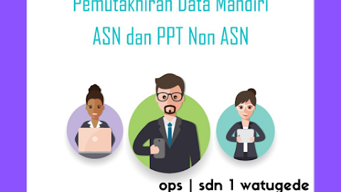 Buku Pedoman Pemutakhiran Data Mandiri ASN dan PPT Non ASN