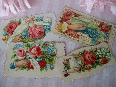 My favorites are vintage postcards letters old photos wedding invitations 