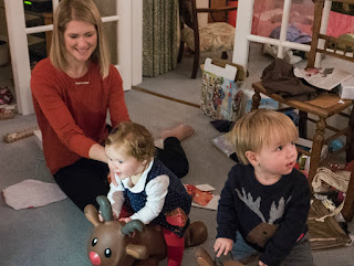 Christmas fun with bouncing toys