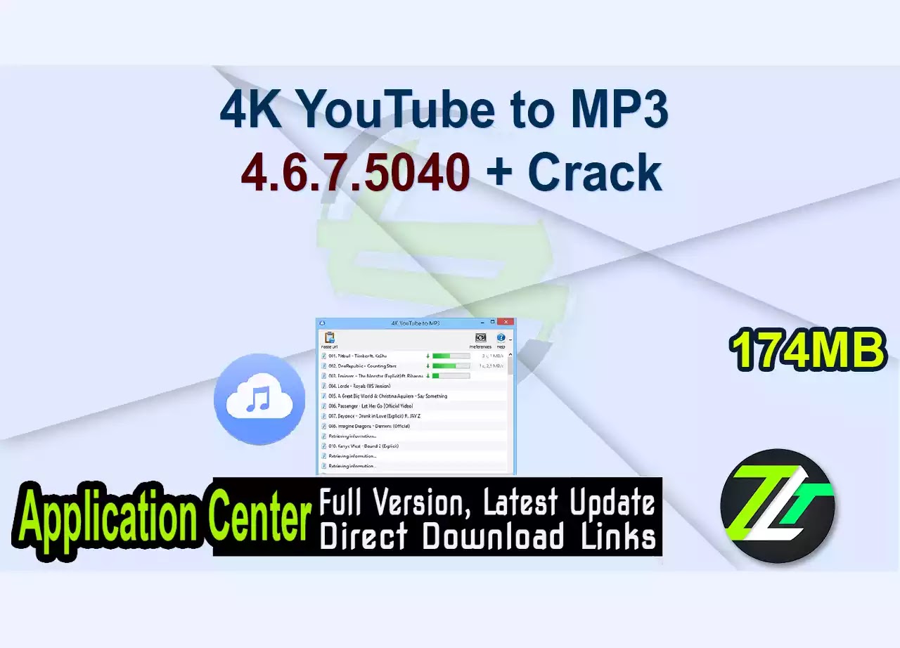 4K YouTube to MP3 4.6.7.5040 + Crack