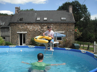 New swimming pool passes the kids test and they're soon jumping in