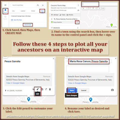 Go through these 4 steps to begin creating your unique ancestral family tree map.