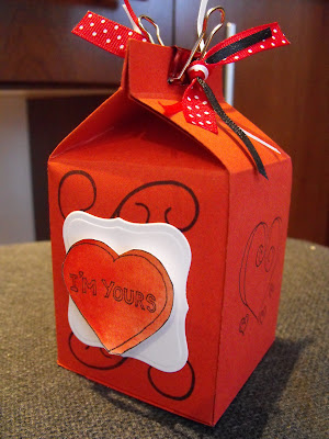 The most darling altered art Valentine's box from my sweet blogland friend