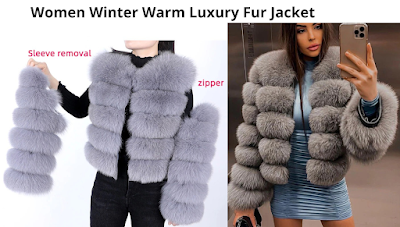 Fashion Natural Real Fox Fur Coat Women Winter Warm Luxury Fur Jacket Plus Size Outwear Female Vest Coats Beige.