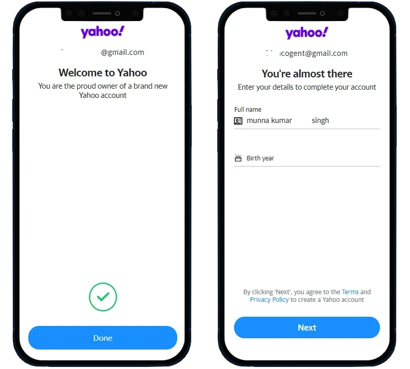 طريقتان لإنشاء حساب بريد إلكتروني Yahoo