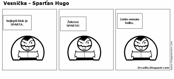 Komiks Vesnička - Sparťan Hugo