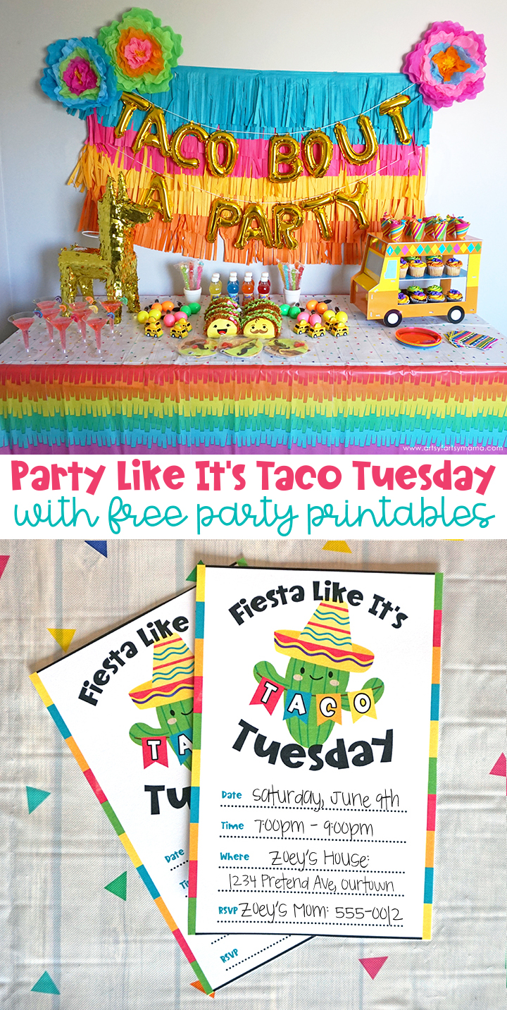 Party Like It's Taco Tuesday with Free Party Printables