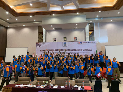 peserta Workshop Pembina Gugusdepan Pramuka Angkatan III Tahun 2023