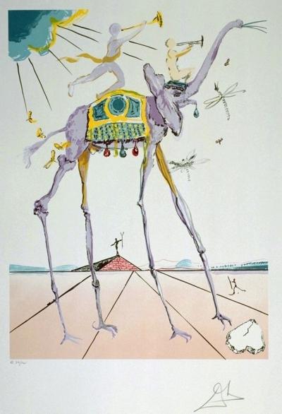 Artist Salvador Dali Title Celestial Elephant Space Elephant