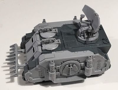 Heresy Era Dark Angels Damocles Rhino WIP