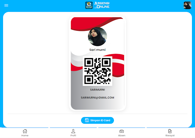 Generate QR Code absensi online