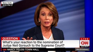 CNN Lets Pelosi Smear Gorsuch As Opposed to Air, Water, Food, and Medicine Without Challenge