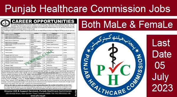 Jobs In Punjab Healthcare Commission Jobss 2023
